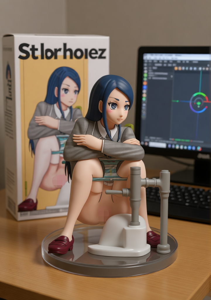 アイドルトイレマジックミラー高寺みずきAIフィギュア風イラスト